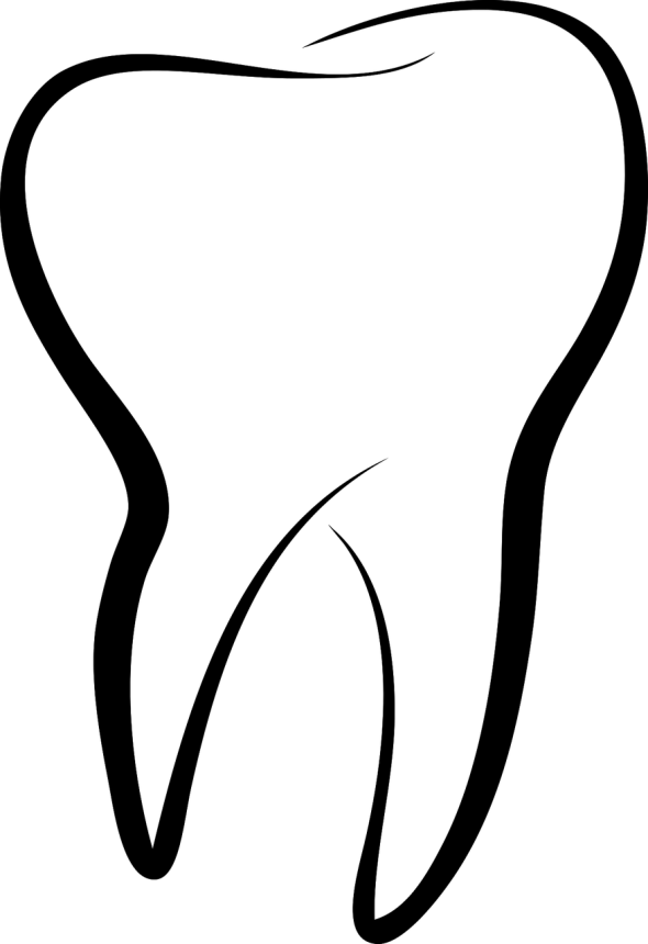 Zahnarzt Silhouette eines Zahns